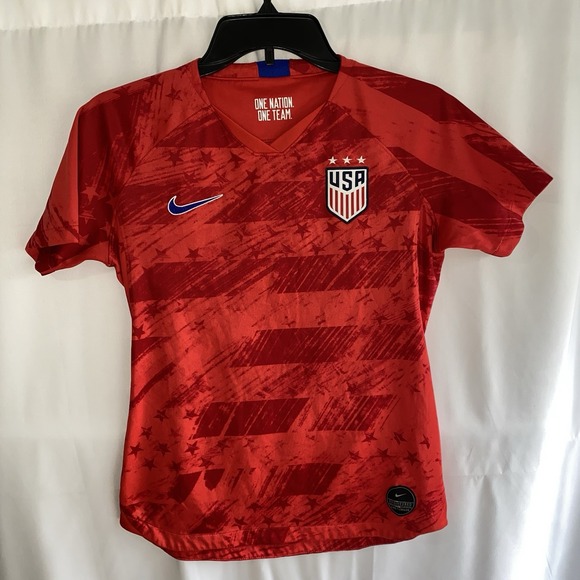 Nike USWNT Team USA National Soccer Jersey 2019 Stadium Womens Small #13 Morgan - Picture 1 of 4